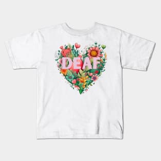 Deaf - pink Kids T-Shirt